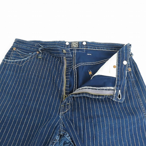 実際に弊社で買取させて頂いた(2)SUGAR CANE/シュガーケーン ストライプ柄 ショートパンツ SC51054A/36の画像 2枚目