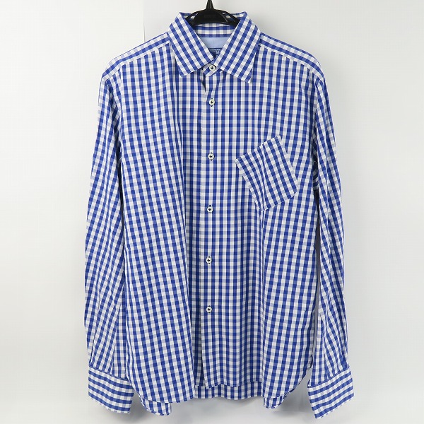 実際に弊社で買取させて頂いたJUNYAWATANABE COMME des GARCONS MAN/ジュンヤワタナベ コムデギャルソンマン ギンガムチェックシャツ/L