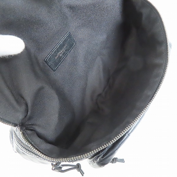 実際に弊社で買取させて頂いたSAINTLAURENTPARIS/サンローランパリ ヌックス クロスボディバッグ BLACK AND PLATINUMの画像 2枚目
