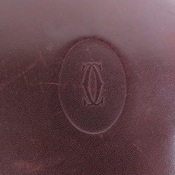 実際に弊社で買取させて頂いたCartier/カルティエ マストライン レザー 二つ折り 財布/ウォレットの画像 3枚目