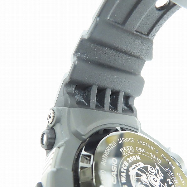 実際に弊社で買取させて頂いたG-SHOCK/Gショック FROGMAN/フロッグマン Master of G/マスターオブG ソーラー電波時計/ウォッチ GWF-1000-1JFの画像 7枚目
