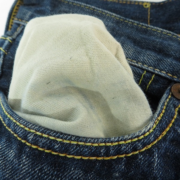 実際に弊社で買取させて頂いたTHE FLAT HEAD/フラットヘッド ストレート デニムパンツ 3001ZC /W30L34の画像 8枚目