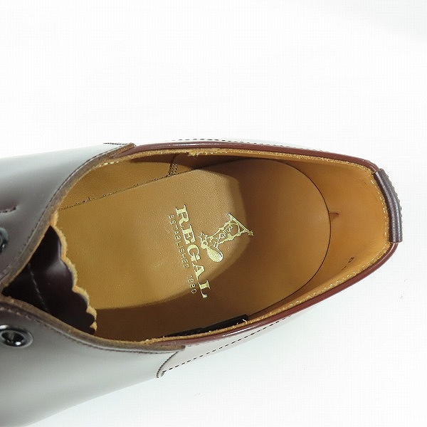 実際に弊社で買取させて頂いた【未使用】REGAL/リーガル ストレートチップ レザーシューズ/ビジネスシューズ 7521 2051/26の画像 4枚目
