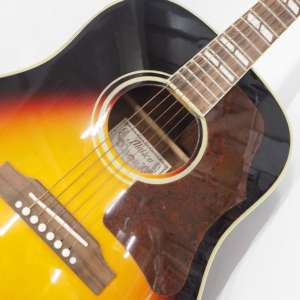 実際に弊社で買取させて頂いた★【難有り】Maison/メイソン SJ-22-VS アコースティックギター/アコギ ソフトケース付の画像 5枚目
