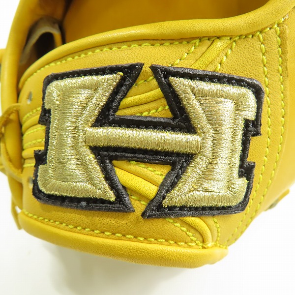 実際に弊社で買取させて頂いたHi-Gold/ハイゴールド 心極 硬式/投手用 グローブ KKG-1141の画像 6枚目