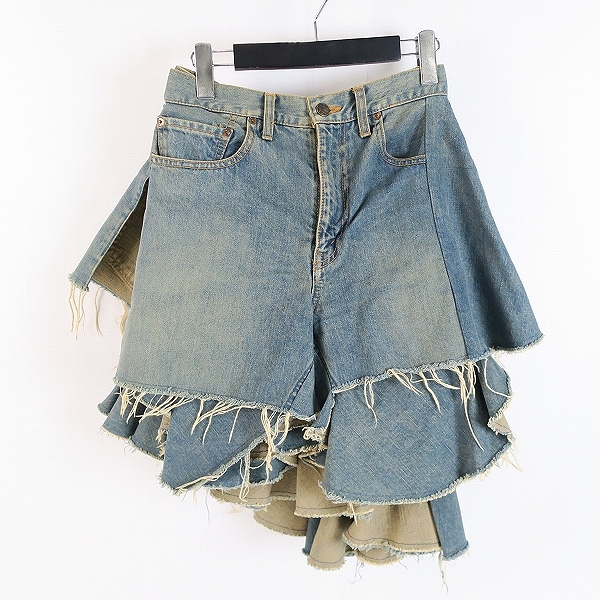 実際に弊社で買取させて頂いたJUNYA WATANABE COMME des GARCONS/ジュンヤワタナベコムデギャルソン 再構築 デニムスカート JN-S085 /S