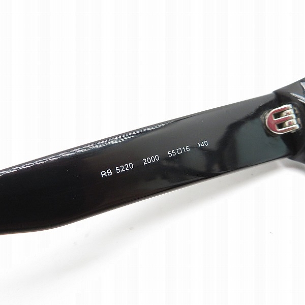 実際に弊社で買取させて頂いたRay-Ban/レイバン スクエア型 アイウエア/メガネフレーム RB5220 2000の画像 6枚目