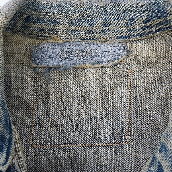 実際に弊社で買取させて頂いたLEVIS/リーバイス 506XX 1st/ファースト 針あり シンチバック/ボタン裏ツープロング ヴィンテージ デニムジャケットの画像 7枚目