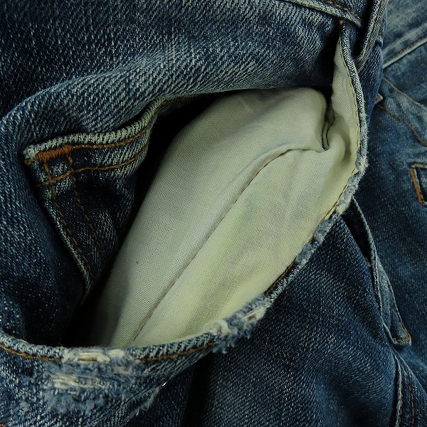 実際に弊社で買取させて頂いたBALMAIN/バルマン デニム パンツ ブラック T500-B433U/29の画像 7枚目