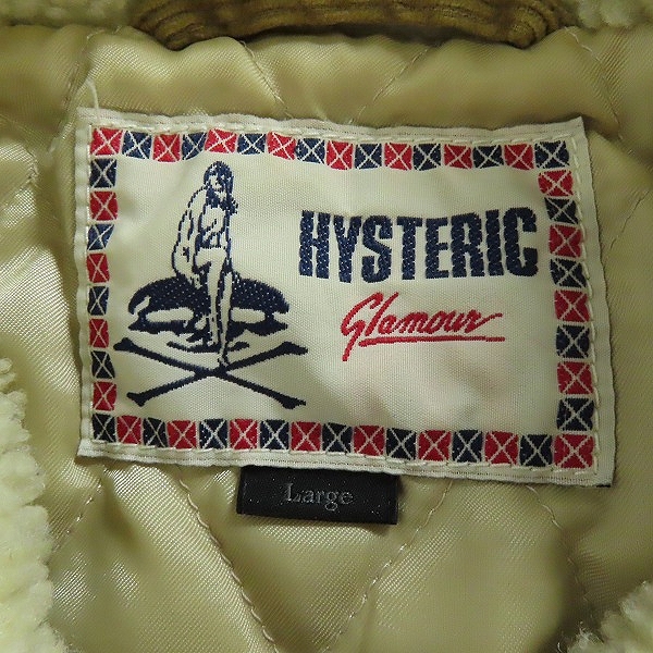 実際に弊社で買取させて頂いたHYSTERIC GLAMOUR/ヒステリックグラマー コーデュロイ ボアジャケット 0224AB06/Lの画像 2枚目
