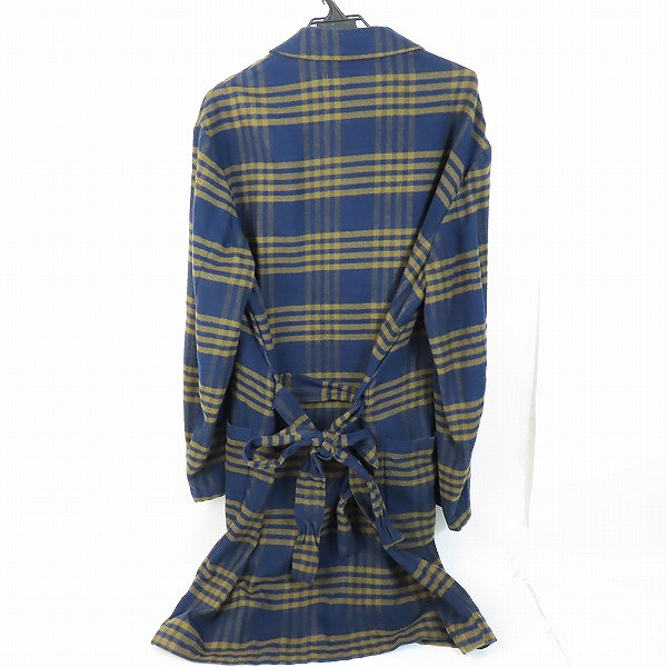 実際に弊社で買取させて頂いたTOMORROWLAND/トゥモローランド  チェック柄 チェスターコート /XLの画像 1枚目