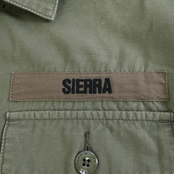 実際に弊社で買取させて頂いたWTAPS/ダブルタップス BUDS LS/SHIRT. COTTON.RIPSTOP/コットン/リップストップ ミリタリー シャツ 192BRDT-SHM02/1の画像 8枚目