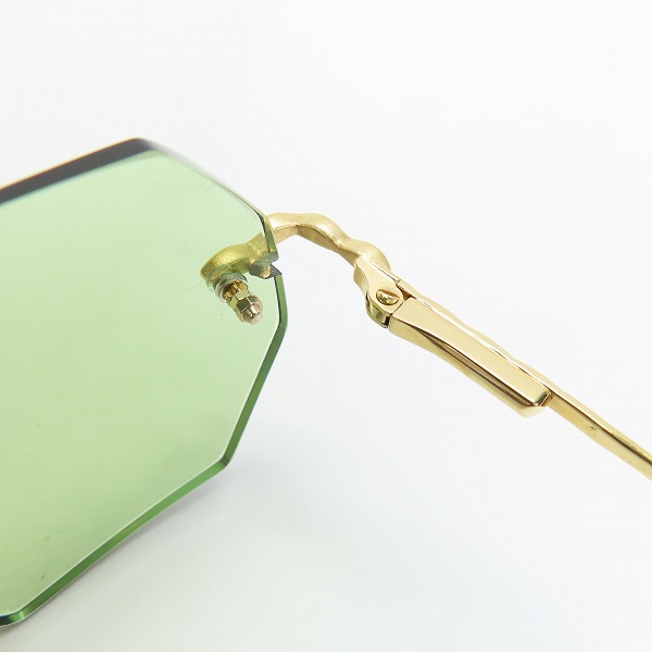実際に弊社で買取させて頂いたTiffany & Co./ティファニー 23K GOLD PLATED/ヴィンテージ ツーポイントメガネフレーム T66Dの画像 4枚目