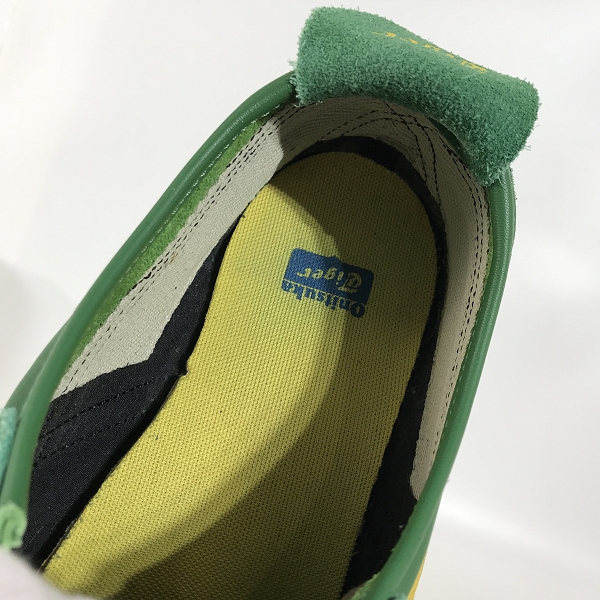 実際に弊社で買取させて頂いたOnitsuka Tiger/オニツカタイガー MEXICO 66/メキシコ66 グリーン/イエロー THL7C2-8504/31.0の画像 4枚目