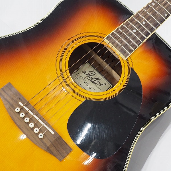 実際に弊社で買取させて頂いた★Stafford/スタッフォード SFP-200D-BS アコースティックギター/アコギ ソフトケース付の画像 5枚目