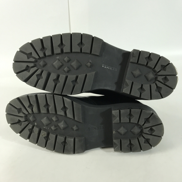 実際に弊社で買取させて頂いたHERMES/エルメス サイドゴア レザーブーツの画像 2枚目