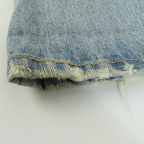 実際に弊社で買取させて頂いたLGB/ルグランブルー クレイジーウルフスカルパッチデニム 7077M/26の画像 7枚目