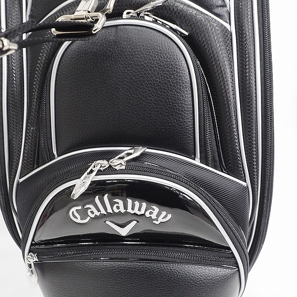 実際に弊社で買取させて頂いたCallaway/キャロウェイ XHOT 9型 4分割キャディバッグ 2022年モデル ブラックの画像 5枚目