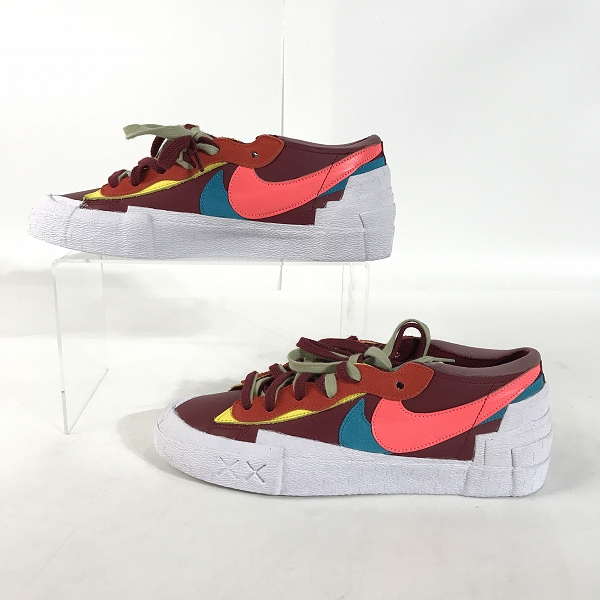 実際に弊社で買取させて頂いたNIKE×SACAI×KAWS/ナイキ×サカイ×カウズ BLAZER LOW Team Red DM7901-600/27.5の画像 2枚目