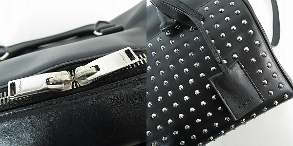 実際に弊社で買取させて頂いたSAINT LAURENT PARIS/サンローランパリ スタッズ ダッフル 2WAY ショルダーバッグ/ハンドバッグ の画像 7枚目