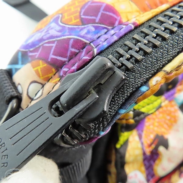 実際に弊社で買取させて頂いたPORTER×DIESEL×横尾忠則/ポーター×ディーゼル×Tadanori Yokoo 30周年限定 2WAY ウエストポーチ ショルダーバッグの画像 5枚目