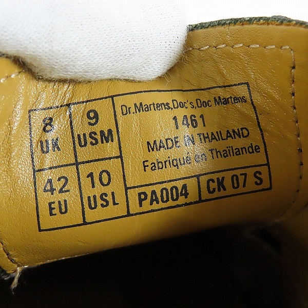 実際に弊社で買取させて頂いたDr Martens/ドクターマーチン ローカット 3ホールシューズ PA004/UK8の画像 5枚目