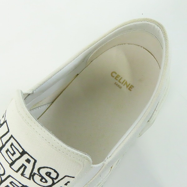 実際に弊社で買取させて頂いたCELINE/セリーヌ PLEASE OF ME スリッポン LK2111/39の画像 4枚目