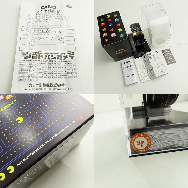 実際に弊社で買取させて頂いたCASIO/カシオ×PAC-MAN/パックマン コラボレーションモデル A100WEPC-1BJRの画像 8枚目