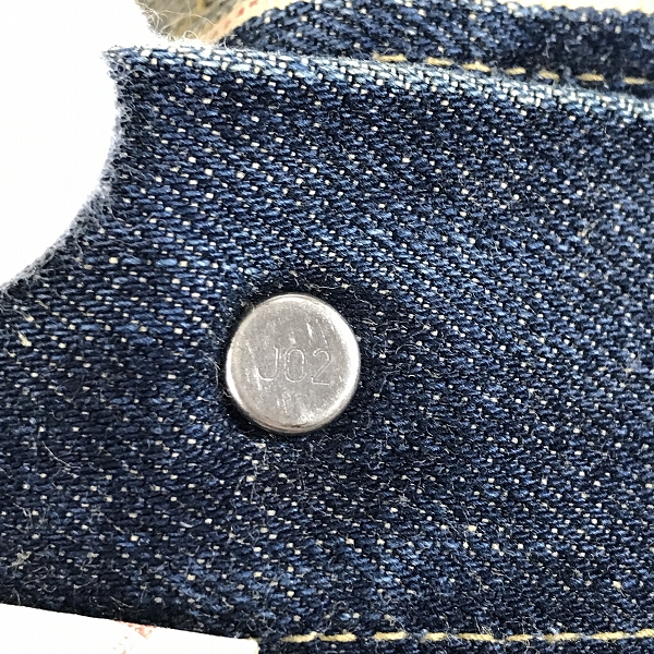 実際に弊社で買取させて頂いたLEVIS/リーバイス 71507XX/J02刻印/ビッグE デニムジャケット/Gジャン/38の画像 8枚目