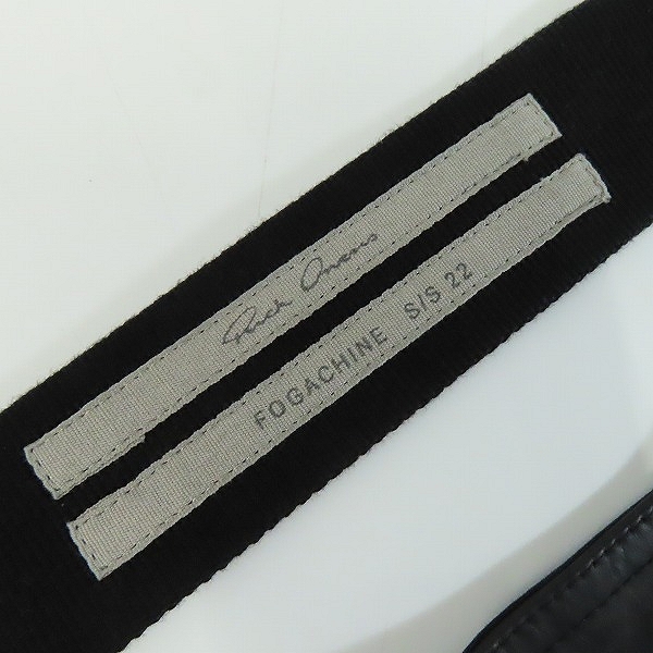 実際に弊社で買取させて頂いたRICK OWENS/リックオウエンス BAUHAUS LEATHER VEST/バウハウス レザーベスト ブラック RU01B1763-LGW/46の画像 2枚目