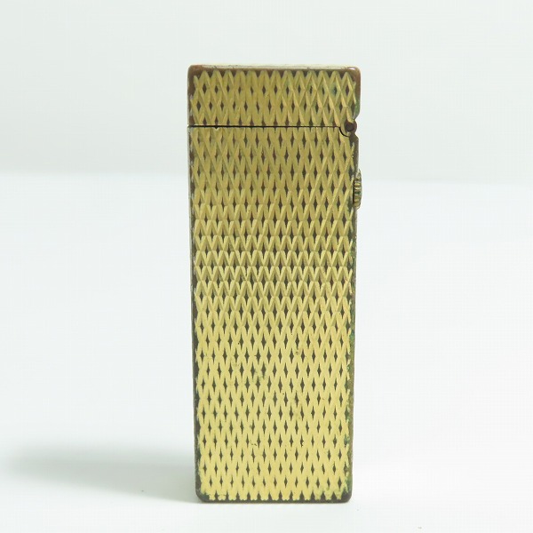 実際に弊社で買取させて頂いたdunhill/ダンヒル サイドローラー ガスライター ゴールドカラーの画像 1枚目