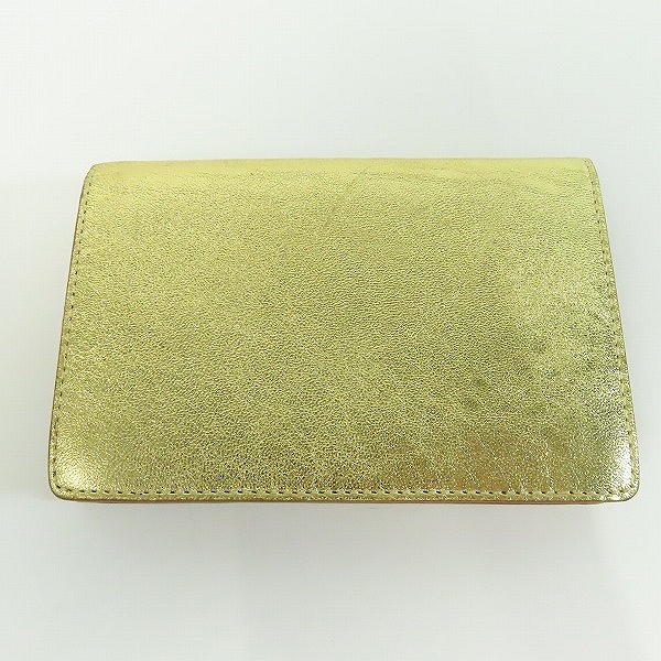 実際に弊社で買取させて頂いたmastermind JAPAN/マスターマインドジャパン カードケース 名刺入れ ゴールドの画像 1枚目