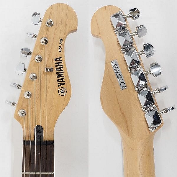 実際に弊社で買取させて頂いた★YAMAHA/ヤマハ EG112 ストラトシェイプ SSH エレキギター ソフトケース付の画像 2枚目