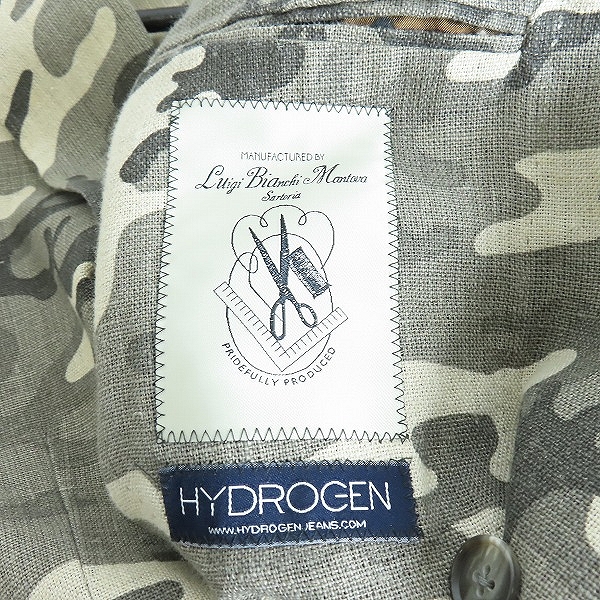 実際に弊社で買取させて頂いたHYDROGEN × LUIGI BIANCHI MANTOVA/ハイドロゲン×ルイジビアンキ ダブルジャケット/48の画像 2枚目