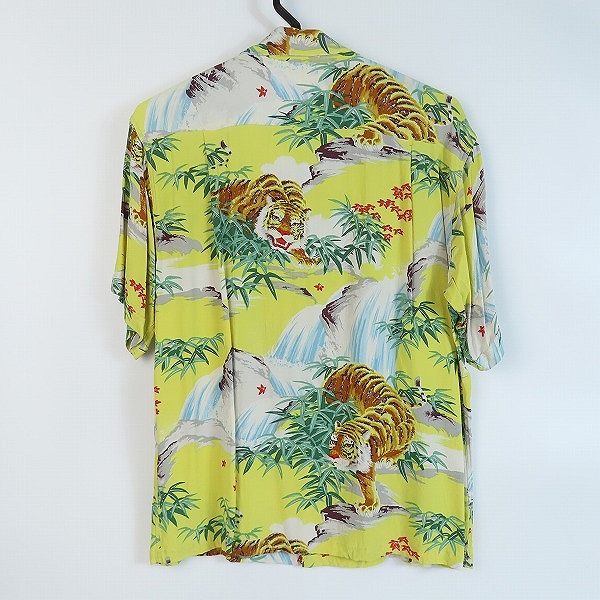 実際に弊社で買取させて頂いたTHE FLAT HEAD/フラットヘッド 虎デザイン アロハシャツ/Sの画像 1枚目