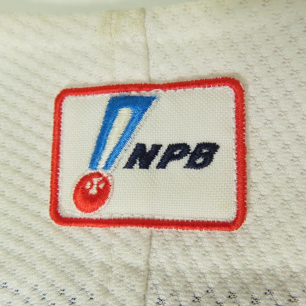実際に弊社で買取させて頂いたZETT×BEAMS/ゼット×ビームス NPBマーク ヤクルトスワローズ ホーム ユニフォーム #19 石川雅規/Oの画像 5枚目