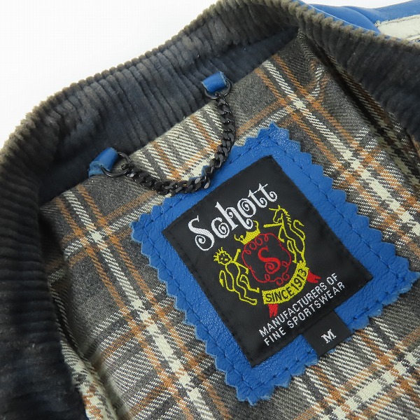 実際に弊社で買取させて頂いたSchott/ショット クラシック レザー ジャケット/3131010/Mの画像 2枚目