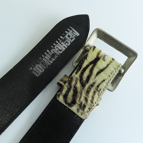 実際に弊社で買取させて頂いたNEIGHBORHOOD/ネイバーフッド ハラコ レザーベルトの画像 2枚目