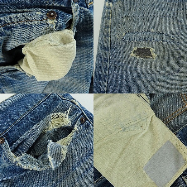 実際に弊社で買取させて頂いたLEVI'S/リーバイス ヴィンテージ 517-0217 刻印2 ジップフライ デニムパンツの画像 9枚目
