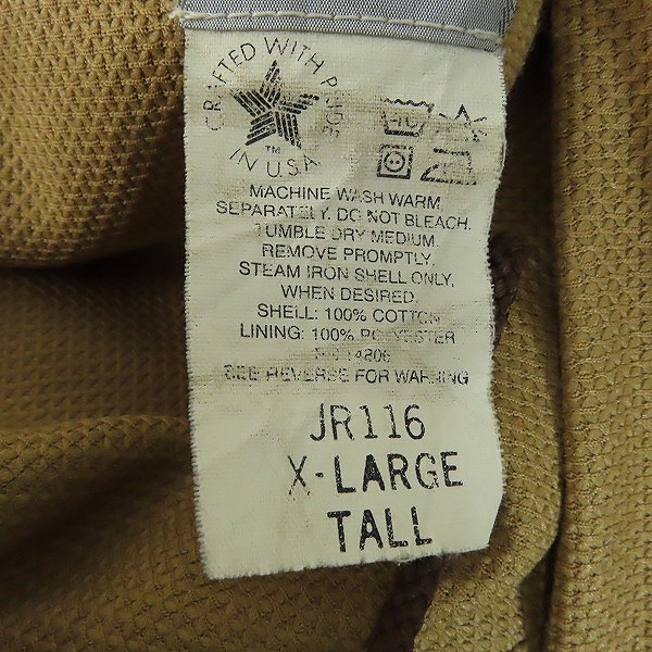 実際に弊社で買取させて頂いた【難有り】Carhartt/カーハート 90s アクティブジャケット JR116/XL の画像 3枚目