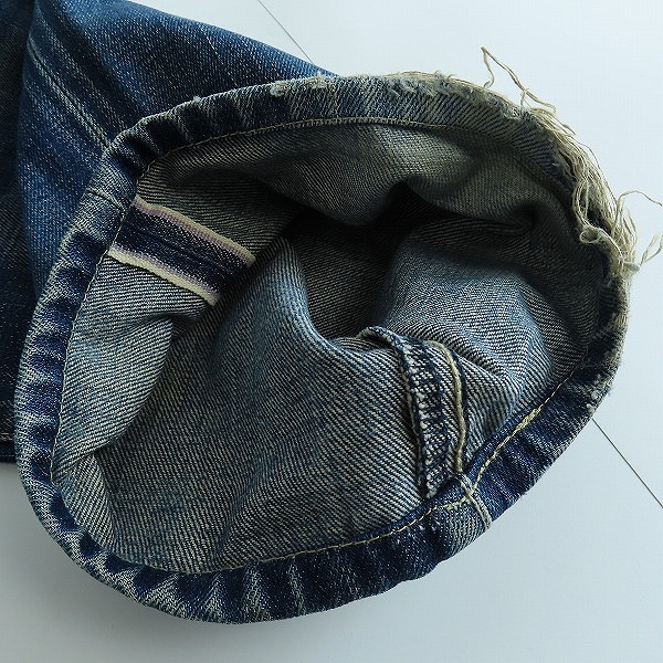 実際に弊社で買取させて頂いたNEIGHBORHOOD/ネイバーフッド BASIC STRAIGHT リペア加工 デニムパンツ 07EX/DCNH-PT-07/Lの画像 6枚目