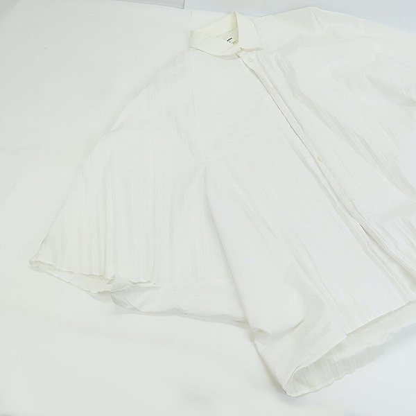 実際に弊社で買取させて頂いたJUNYA WATANABE COMME des GARCONS/ジュンヤワタナベコムデギャルソン 変形プリーツ シャツ JP-B022/Mの画像 6枚目