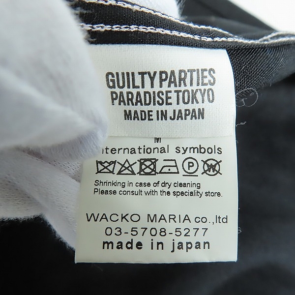 実際に弊社で買取させて頂いたWACKO MARIA×BUDSPOOL/ワコマリア×バッズプール 舐達麻 50'S SHIRT L/S NMD-WM-OC04 BLACK Mの画像 3枚目