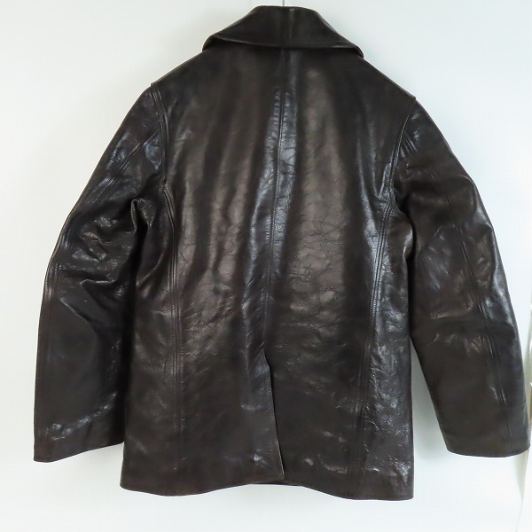実際に弊社で買取させて頂いたBUZZ RICKSON'S/バズリクソンズ ウィリアム ギブソンコレクション レザーPコート BR80525/40の画像 1枚目