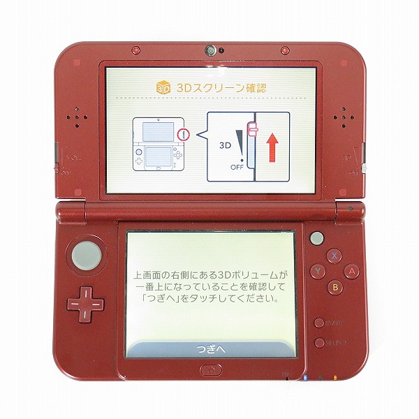 実際に弊社で買取させて頂いた任天堂/Nintendo Newニンテンドー3DS LL メタリックレッド RED-001 本体【簡易動作確認済】の画像 1枚目