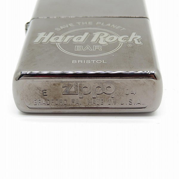 実際に弊社で買取させて頂いたZIPPO/ジッポー Hard Rock CAFE BRISTOL ハードロックカフェ ブリストル 04年製の画像 3枚目