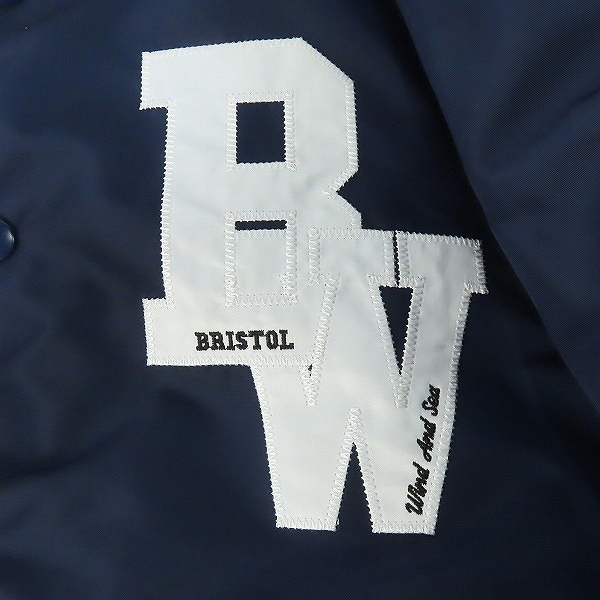 実際に弊社で買取させて頂いたF.C.Real Bristol×wind and sea/エフシーレアルブリストル×ウィンダンシー 22SS スタジャン FCRB-WDS-22S-01/Mの画像 5枚目