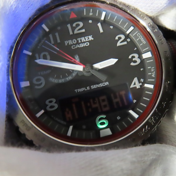 実際に弊社で買取させて頂いたCASIO/カシオ PROTREK/プロトレック 電波ソーラー PRW-50YT-1JFの画像 5枚目