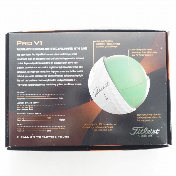 実際に弊社で買取させて頂いた 【未使用】Titleist/タイトリスト PRO V1 ゴルフボール ホワイト 1ダースの画像 4枚目