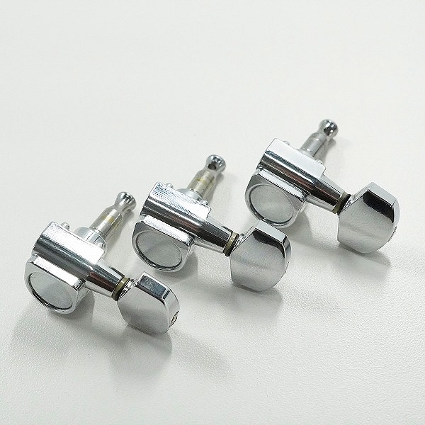 実際に弊社で買取させて頂いたメーカー不明 品番不明 6連 ギター用 ペグ パーツの画像 3枚目